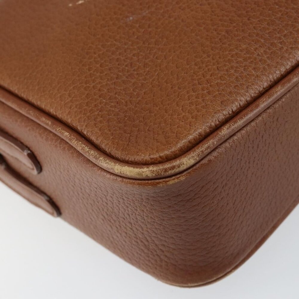 Authentic Burberrys Nova Check Shoulder Bag Leather Brown Gold - Picture 3 of 16
